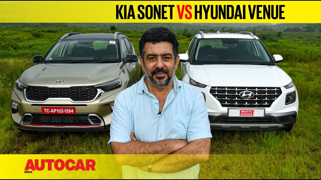 Kia Sonet vs Hyundai Venue - It's all relative | Comparison | Autocar India