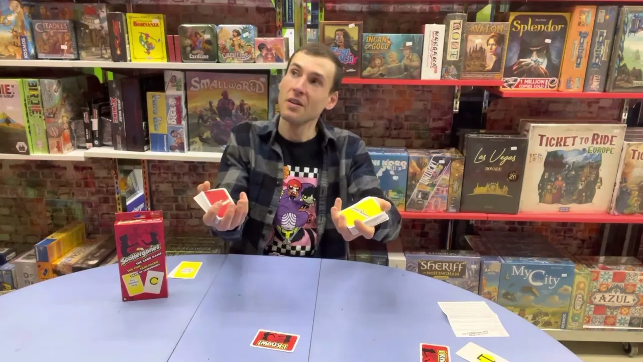 Scattergories: The Card Game is table-slapping & frantic-word-shouting fun!