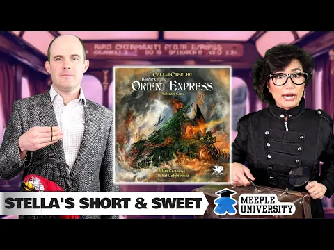 Horror on the Orient Express The Board Game - Cooperative Call of Cthulhu logic deduction game