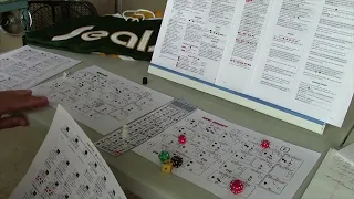 SOLO HOCKEY board game - sample play