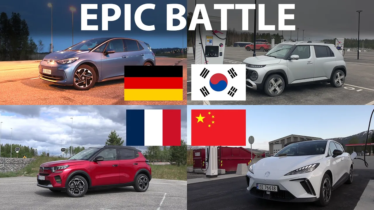 Citroen e-C3 vs Inster, ID3 and MG4 charging battle