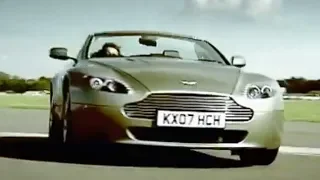 Aston Martin V8 Vantage vs Man on Jet Powered Rollerskates! | Top Gear