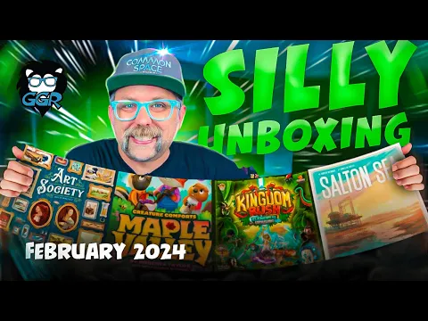 Silly Unboxing Board Games - Maple Valley, Art Society, Salton Sea & More!