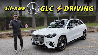 all-new 2027 Mercedes GLC EQ driving REVIEW - new benchmark and better than BMW iX3?