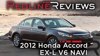2012 Honda Accord EX-L V6 NAVI Walkaround, Exhaust, Review and Test Drive
