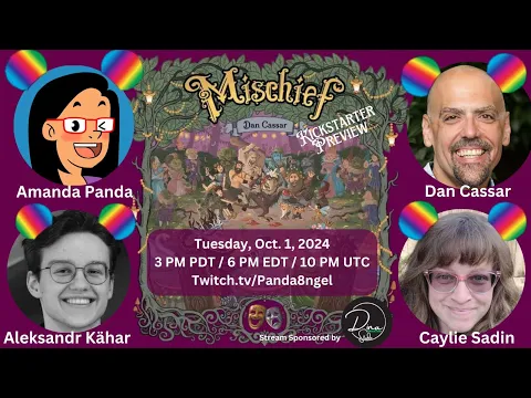 Teach & Play w/ Alex, Caylie, & designer, Dan,  | Mischief from Dream Cult Game Studio | Twitch VOD