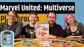 Marvel United: Multiverse Gameplay - Doctor Doom vs Lady Thor, Loki, Black Panther & Captain Carter