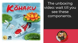 Kohaku by Purge Reviews. The unboxing vide: You have to check out these components!