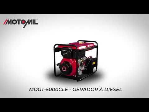 Gerador à Diesel 5.0 Kva 220/380V MDGT5000CLE Motomil