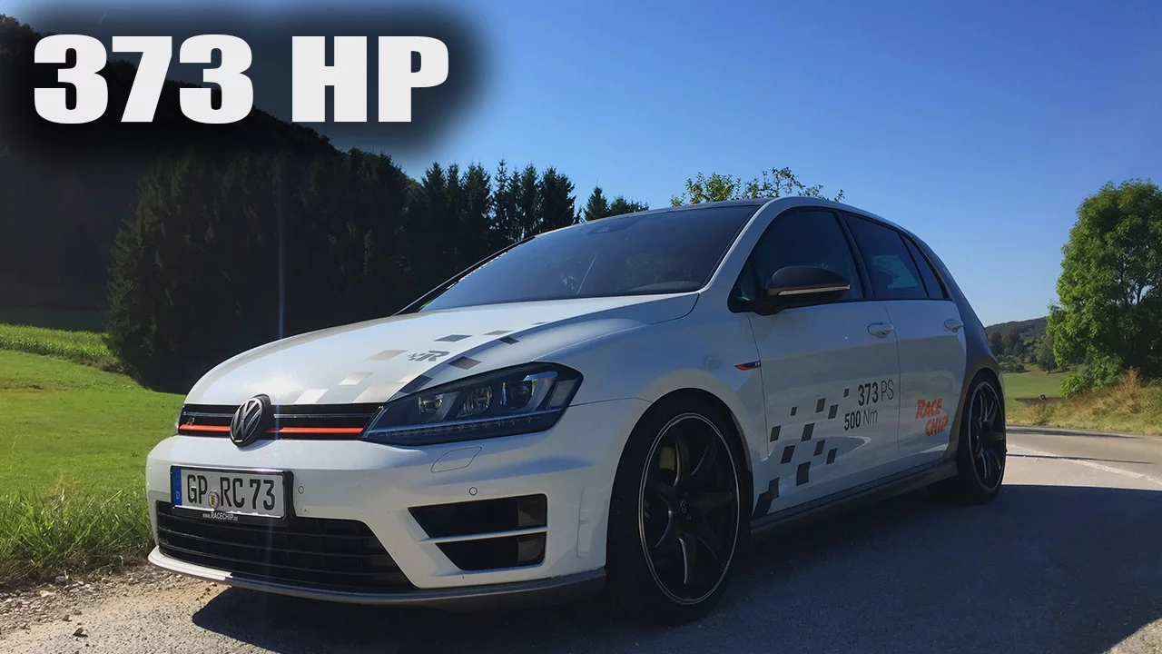VW Golf R Review Test Drive POV 373 HP RaceChip