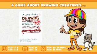 The Cardboard Kid - 336: A game about drawing creatures, complimenting the drawings...