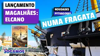 Lançamento Magalhães Elcano numa fragata