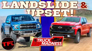 The Best Off-Road Truck is.......Ford Raptor vs Chevy Silverado Trail Boss on Truck Madness Ep.3