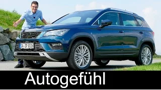 Seat Ateca Xcellence FULL REVIEW test driven 1.4 TSI all-new neu 2017 - Autogefühl