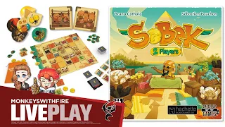 SOBEK: 2 PLAYERS - CATCH UP GAMES | BOARD GAME LIVE PLAY |