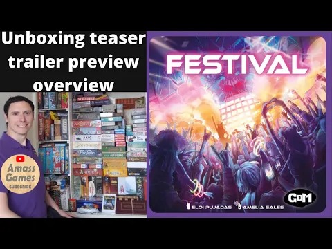 Festival #unboxing #teaser #boardgame #tabletop AmassGames #games #game #spiel #music #tiles