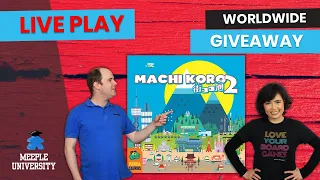 Machi Koro 2 Board Game - LIVE Playthrough & Worldwide Giveaway