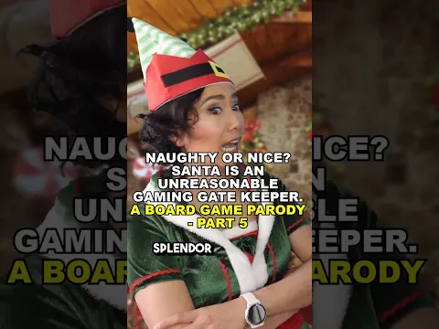Santa and Elf are now picking on #Splendor players #ThinkerThemer #boardgameparody