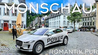 Monschau | Eifel Ausflug im Elektroauto Jaguar I Pace EV 400 |  Sehenswürdigkeiten NRW