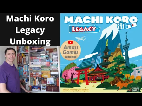 Machi Koro Legacy campaign board game unboxing teaser trailer spoiler-free components Amass Games