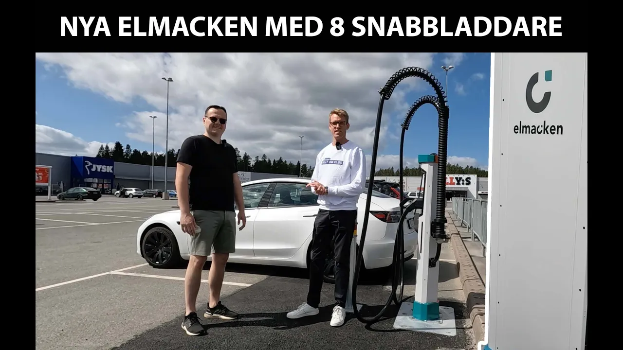 Jag har besökt Elmacken i Smålandia! 8 snabbladdare i modern tappning!