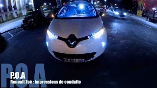 P.O.A : balade de nuit Parisienne en Renault Zoé