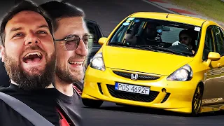 Upsetting Supercars in R18 Honda Jazz! // Nürburgring