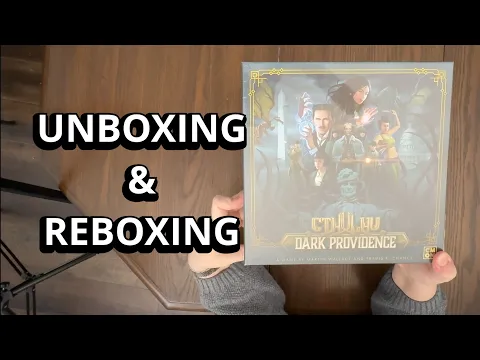 Cthulhu: Dark Providence - Board Game Unboxing & Reboxing - What's Inside the box?