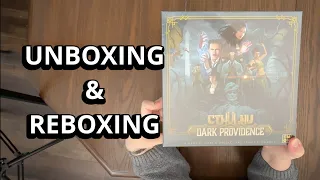 Cthulhu: Dark Providence - Board Game Unboxing & Reboxing - What's Inside the box?