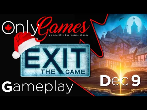 Exit The Game 2022 Advent Calendar: The Hunt For The Golden Book (December 9) Board Game Gameplay