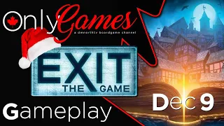 Exit The Game 2022 Advent Calendar: The Hunt For The Golden Book (December 9) Board Game Gameplay