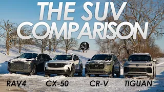 Toyota Rav4 vs Honda CRV vs Mazda CX50 vs VW Tiguan | SUV Comparison