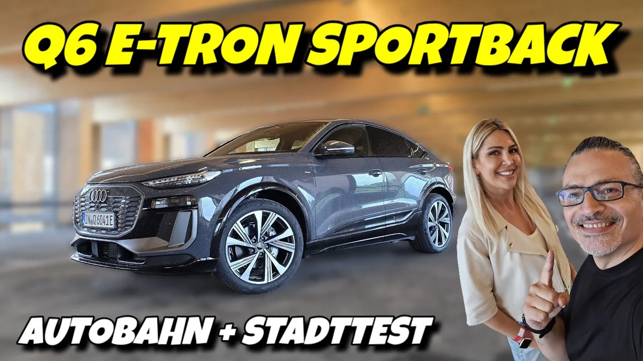 Autobahn und Stadtverbrauch des neuen Audi Q6 Sportback e-tron im Check. #ev