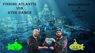 Finding Atlantis von HYBR Games - Regelübersicht, Lets Play und Fazit