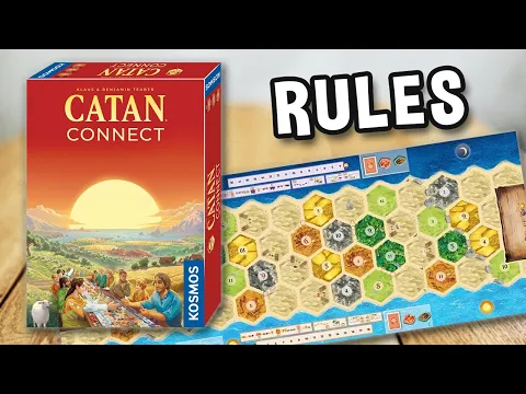 How to play CATAN CONNECT game (official rules, instructions and gameplay) | SPIELREGELN TV x Kosmos