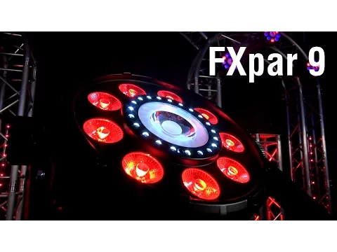 Product video thumbnail for Chauvet FXPAR 9 Multi-Effect Light 4-Pack with DMX Controller