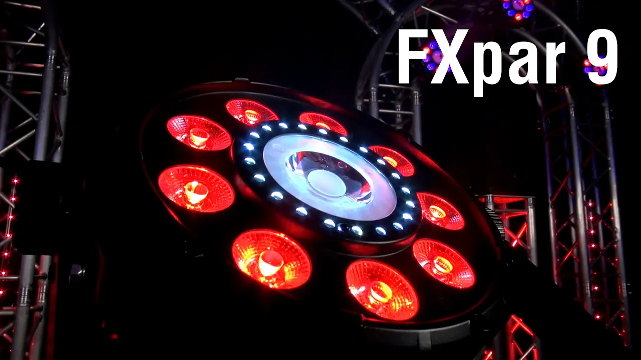Product video thumbnail for Chauvet FXPAR 9 LED Effect Wash Light 4-Pack