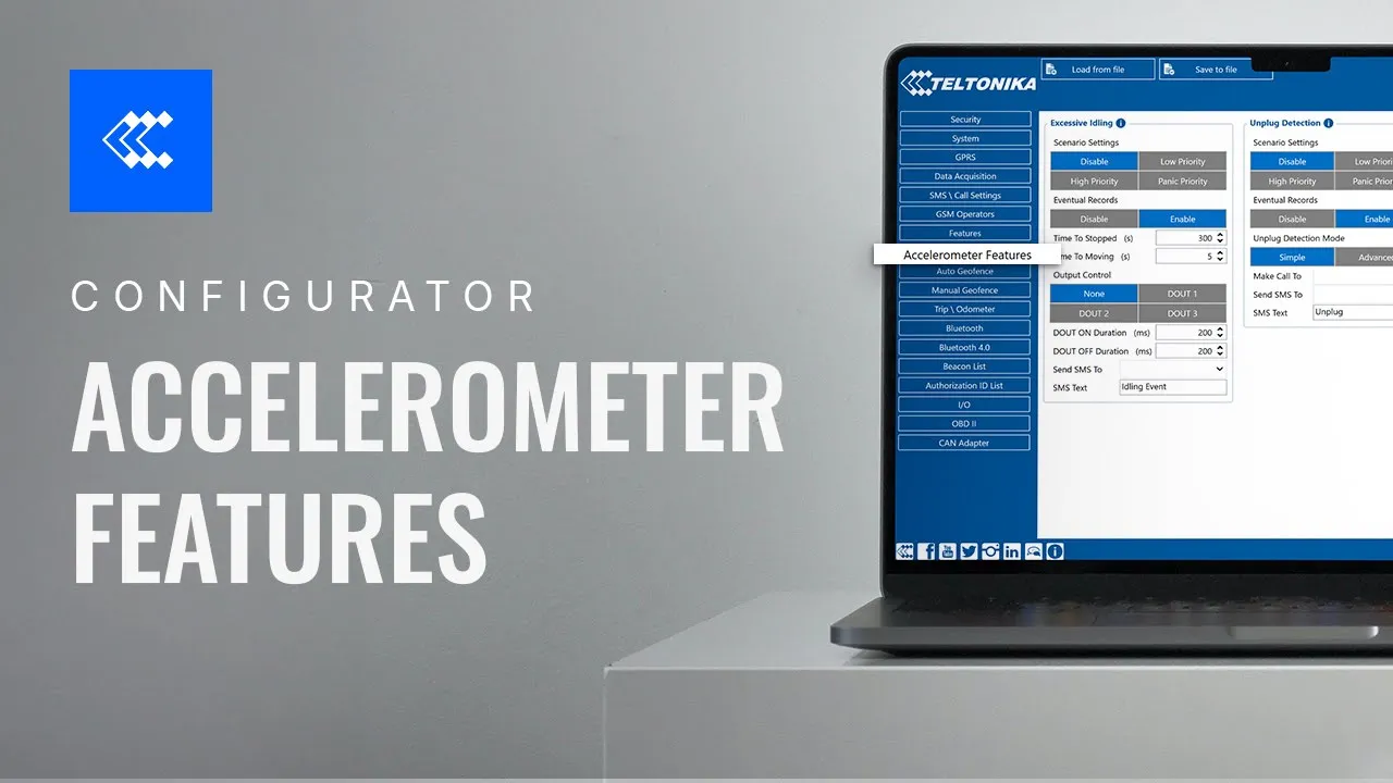 Teltonika Configurator | Accelerometer Features | Teltonika image