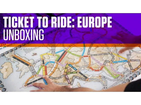 Ticket to Ride Europe (Zug um Zug Europa) Board Game Unboxing