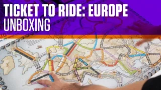 Ticket to Ride Europe (Zug um Zug Europa) Board Game Unboxing