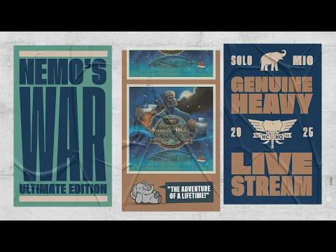 Nemo's War (Revisited) in 4k! -  Solo Play-through & Roundtable Discussion by Heavy Cardboard