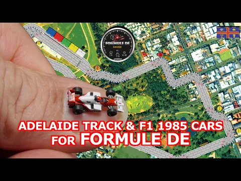 Adelaide track and 1985 Formula 1 cars for Formule Dé