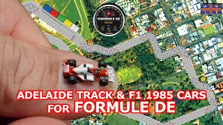 Adelaide track and 1985 Formula 1 cars for Formule Dé 🏁🏁