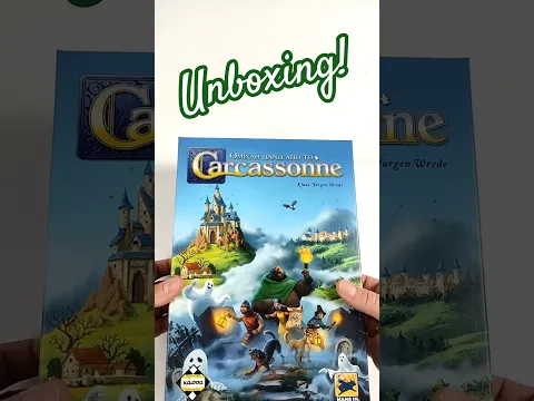 Unboxing Mists Over Carcassonne | Spooky Tiles & Cozy Vibes (No Talk, Just Music) #boardgameshorts