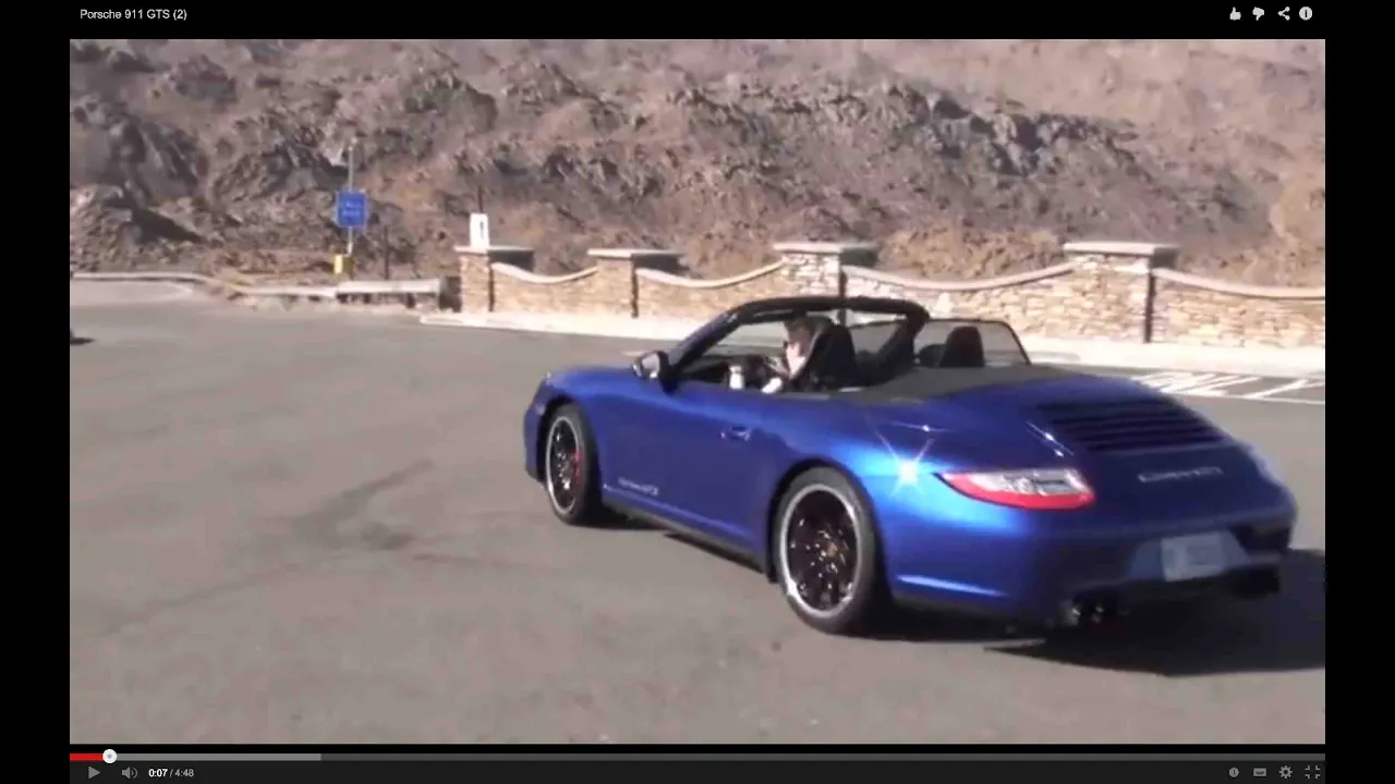 Porsche 911 GTS (2) sur les routes de Palm Spring