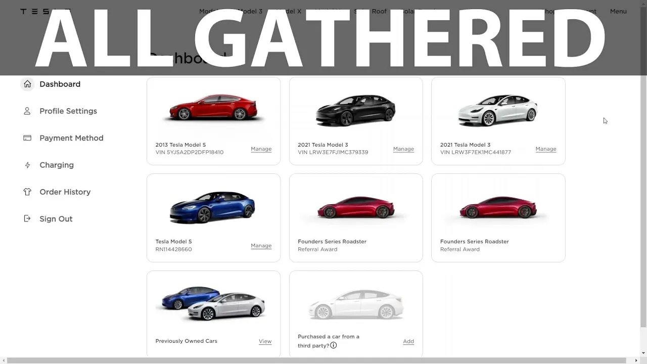 Gray import Model 3 moved to my main Tesla account
