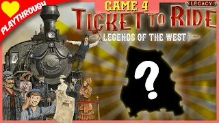 Ticket To Ride: Legends of the West - Game 4 (3 player legacy game live play) from Days Of Wonder