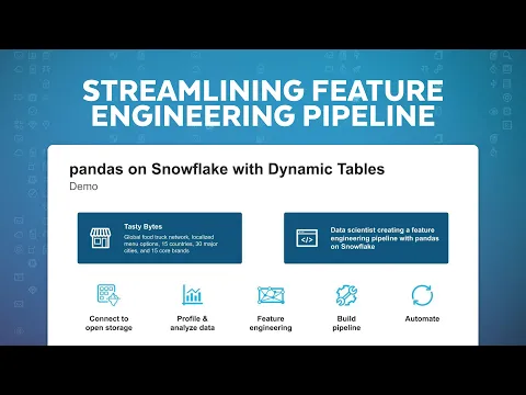 Build Better Data Pipelines with SQL and Python in Snowflake