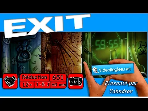 Vidéorègle Escape Room sur table " EXIT " par Yahndrev (#651)