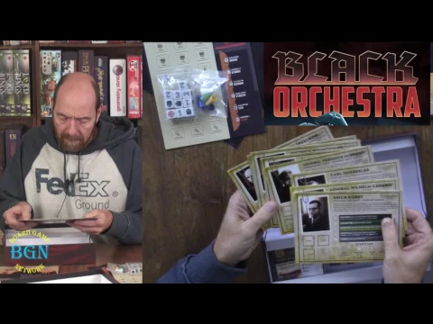 Black Orchestra board game unboxing